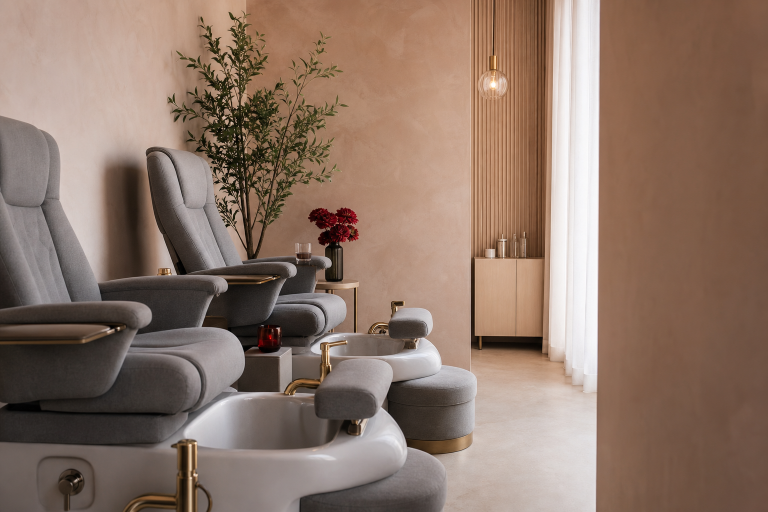 Original concept visual of a calm nail studio