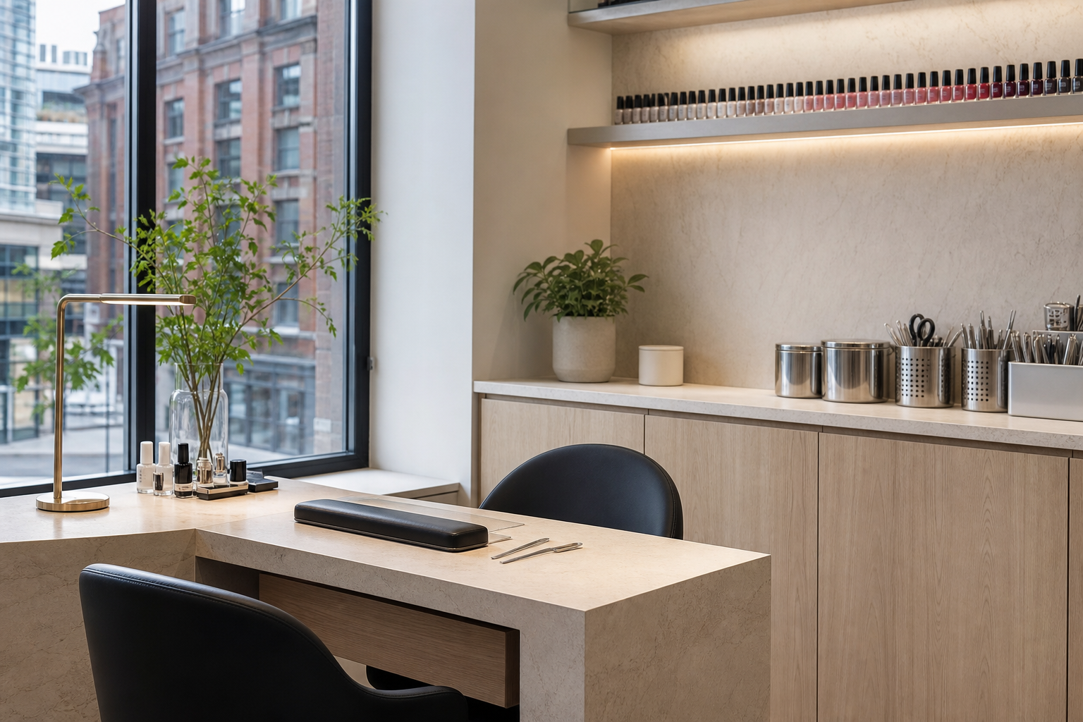 Original modern nail studio interior concept